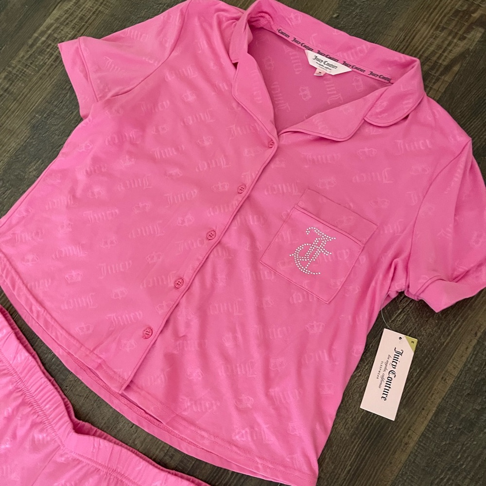 Juicy Couture Pink Pajama Set Soft and Lightweight